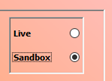 2. Live or Sandbox data