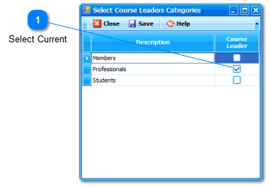 Define Course Leaders