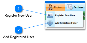 MCSupport Register Menu